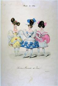 Modes de 1830: Les trois Divinités du Jour