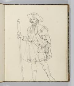 Bürger mit Stab und Buch