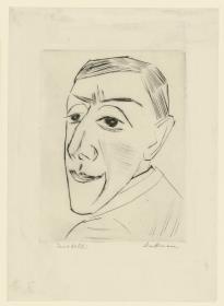 Bildnis des Schauspielers N. M. Zeretelli (Blatt 4 aus: Die dritte Ganymed-Mappe)