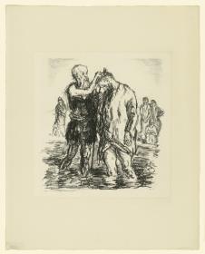 Taufe Christi (Blatt 2 aus: "Sechs Lithographien zum Neuen Testament")