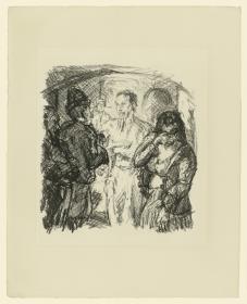Christus und die Sünderin (Blatt 3 aus: "Sechs Lithographien zum Neuen Testament")