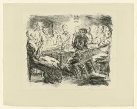 Das Abendmahl (Blatt 5 aus "Sechs Lithographien zum Neuen Testament")