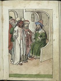 Christus vor Pilatus (?), aus dem "Skizzenbuch des Michel Wolgemut"