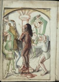 Geisselung Christi, aus dem "Skizzenbuch des Michel Wolgemut"