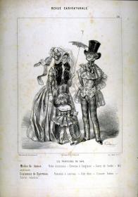 Revue caricaturale. Les Parisiens en 1843