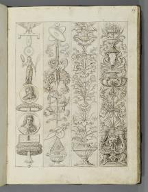 Codex Mantegna, vier Groteskenornamente