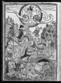 Planetenbuch (Blockbuch), Bl. 26 verso - Wirkung der Planeten, Mars