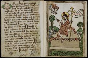 Gebetbuch mit Holzschnitten der Passion Christi