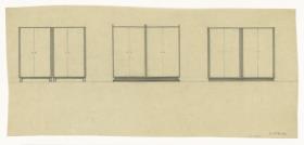 Kleiderschrank, 3 Varianten (Möbelentwürfe, Körpermöbel, Schränke)