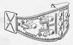 Altitalischer Gürtel mit reicher Gravierung, .... Ornamenten und Vögeln