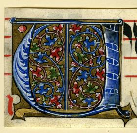 Initiale V aus einem Antiphonar für Ludwig XII. und Anne de Bretagne, Frankreich