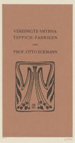 Umschlagtitel Vereinigte Smyrna-Teppich-Fabriken und Prof. Otto Eckmann
