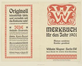 Merkbuch für das Jahr 1901. Wilhelm Wagner Berlin
