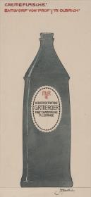 Likörflasche für Firma Mercier, Ansicht