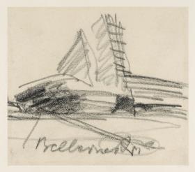 Berlin, Columbushaus, Friedrich-Ebert-Straße, Perspektivansicht