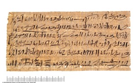 Hieratischer Papyrus mit einem Brief des Generals Pianchi an den Beamten Pai-schu-uben