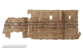 Demotischer Papyrus mit einem Ehevertrag zwischen Hapertais und Seniah
