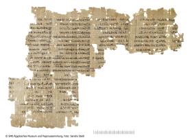 Hieratischer Papyrus mit einem Onomastikon (Pap. Berlin P 7809 + P 7810, + Louvre AF 11112)
