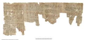 Demotischer Papyrus mit einem astrologischen Handbuch