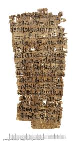 Hieratischer Papyrus mit der Rücknahme einer Pachtkündigung