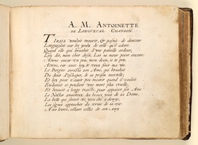 Stamm- und Gedichtbuch der Antoinette de Longueval: A. M. Antoinette