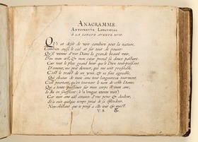 Stamm- und Gedichtbuch der Antoinette de Longueval: Anagramme
