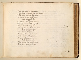 Stamm- und Gedichtbuch der Antoinette de Longueval: Chanson