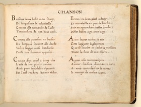Stamm- und Gedichtbuch der Antoinette de Longueval: Chanson