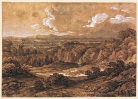 Felsige Waldlandschaft