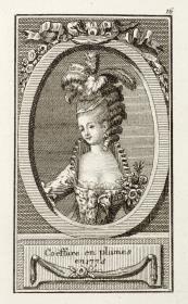 Pariser Coeffuren: Coiffure en plumes en 1774