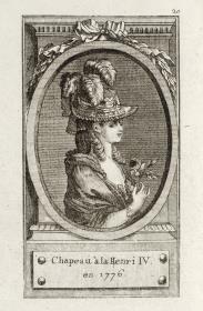 Pariser Coeffuren: Chapeau à la Henri IV. en 1776