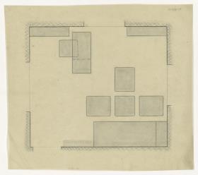 Arbeitsraum, Grundriss (Möbelentwürfe, Arbeitsräume)