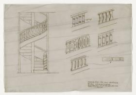 Geländer für Wendeltreppe (Möbelentwürfe, Diverses)