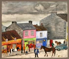 Pferdemarkt in Listowel (Irland)