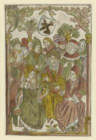 Johann von Cube: Hortus sanitatis (Frontispiz)