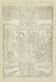 Auszug aus dem Heiligen Land (??) ### prüfen aus: Biblia pauperum