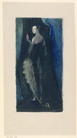 Frau in Abendkleid
