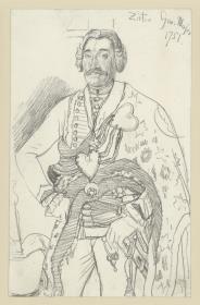 Hans Joachim von Zieten. Nach einem Gemälde von 1751 in der Wustrauer Offiziersgalerie