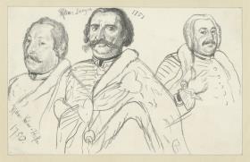Husarenrittmeister Kalau von Hofen, von Langen, ein weiteres Bildnis, mit Notizen