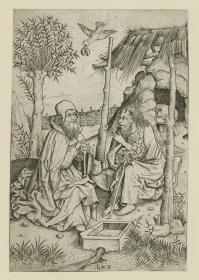 Hl. Antonius Eremita bei Hl. Paulus Eremita
