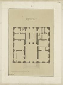 Plan du premier Etage de la Maison Royalle de L'oo. Grundriss