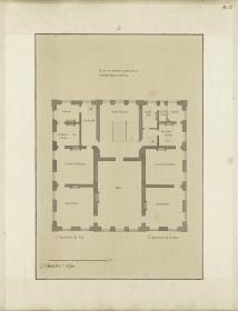 Plan du second Etage de la Maison Royalle de L'oo. Grundriss