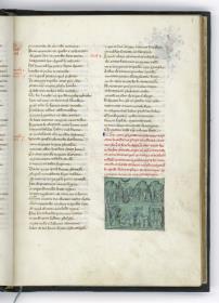 Li Quatro Evangelii concordati in uno: Taufe und Versuchung Christi, Gang nach Galiläa, Jesus lehrt am Sabbat im Tempel