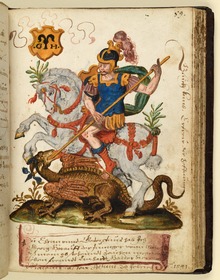 Stammbuch des Leonhard Hayder von Nürnberg: Drachentöter