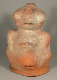 Frucht/Knolle mit anthropomorphem Kopf
