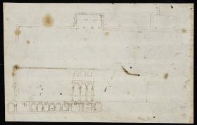 Diocletians Thermen, Grundrisse und Schnitte der Umfassung
