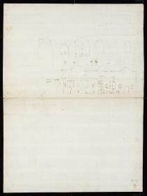 Diocletians Thermen, Aufriss der Fassade