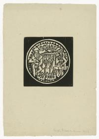 Siegelmarke 1000 Jahre Stadt Goslar, Entwurf (Gebrauchsgraphik)