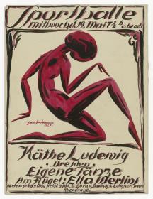 Entwurf für "Käthe Ludewig. Eigene Tänze" (Gebrauchsgraphik)