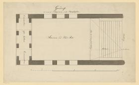 Entwurf für ein Badehaus, Grundriss